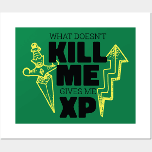 What doesn't kill me gives me XP Posters and Art